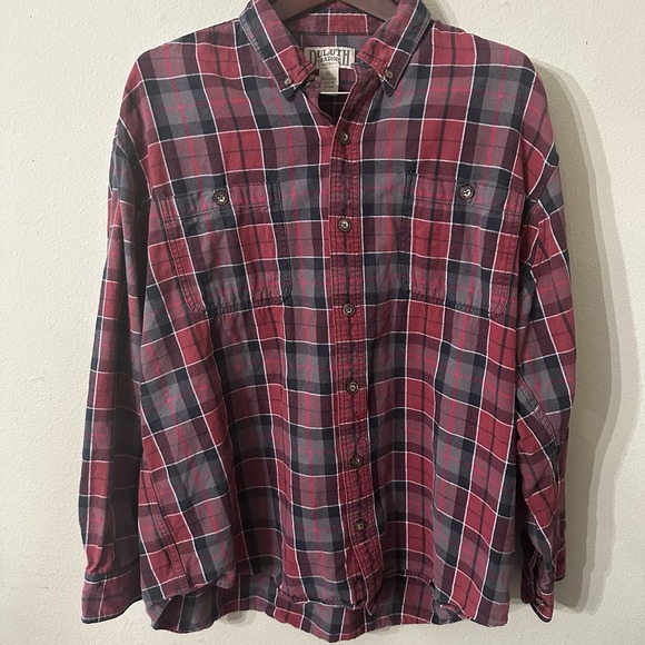 Duluth Trading Co Men's Free Swingin' Flannel Relaxed Fit Shirt‎ XL - Picture 1 of 7